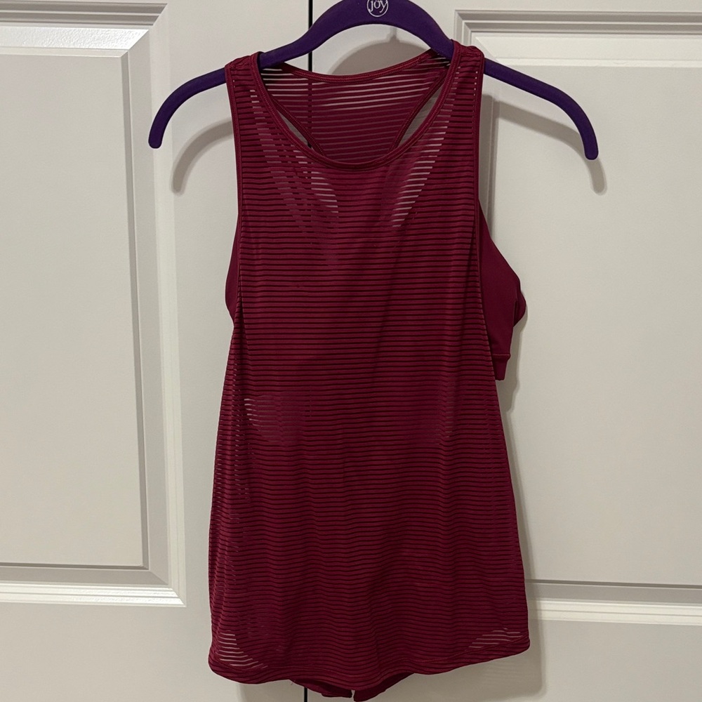 Lululemon Athletica Burgundy Tank Top